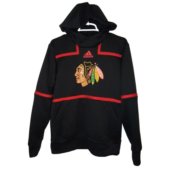 adidas Other - Chicago Blackhawks NHL Adidas Aeroready Hoodie Mens Size S Small Black Hockey